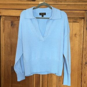 Truth Sky Blue V-Neck Women's Sweater